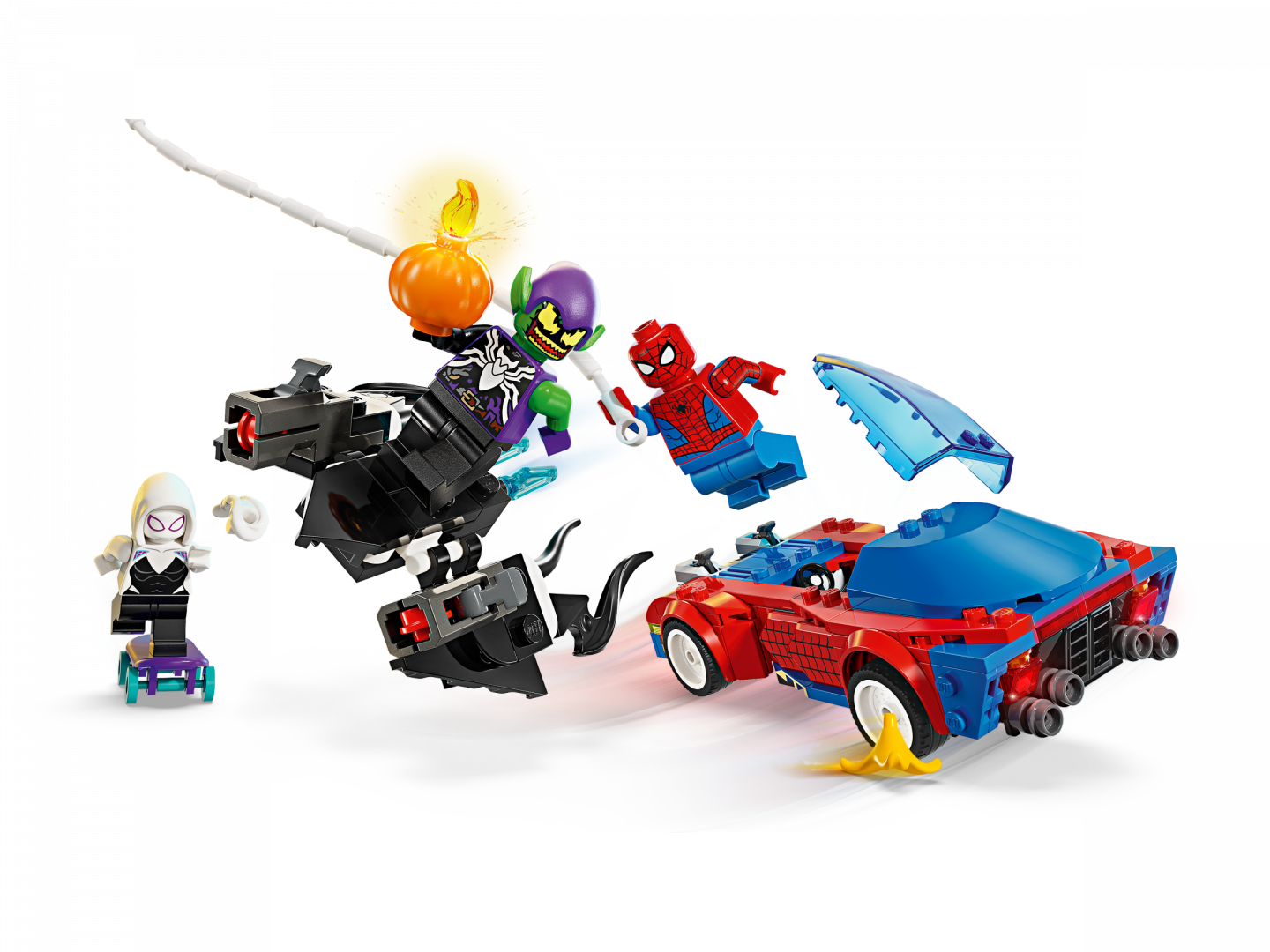 Spider-Man racewagen en Venom Green Goblin — Afbeelding 3