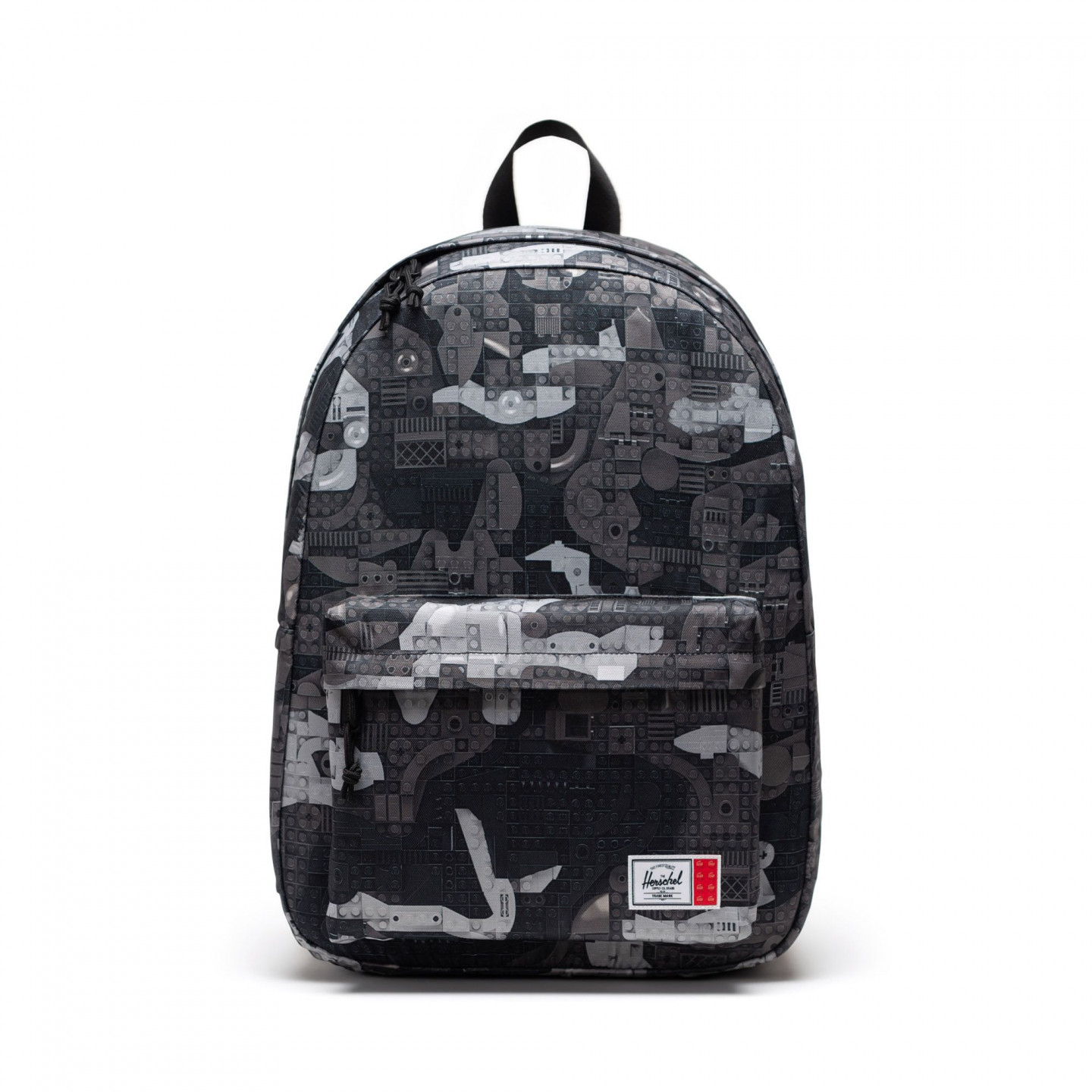 LEGO Herschel Classic XL rugzak - abstracte stenen - zwart