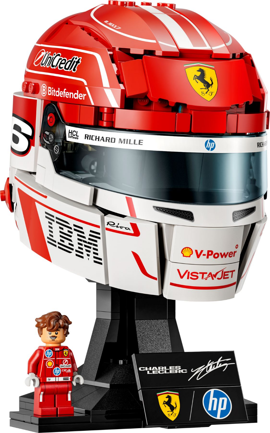 Scuderia Ferrari HP helm van Charles Leclerc