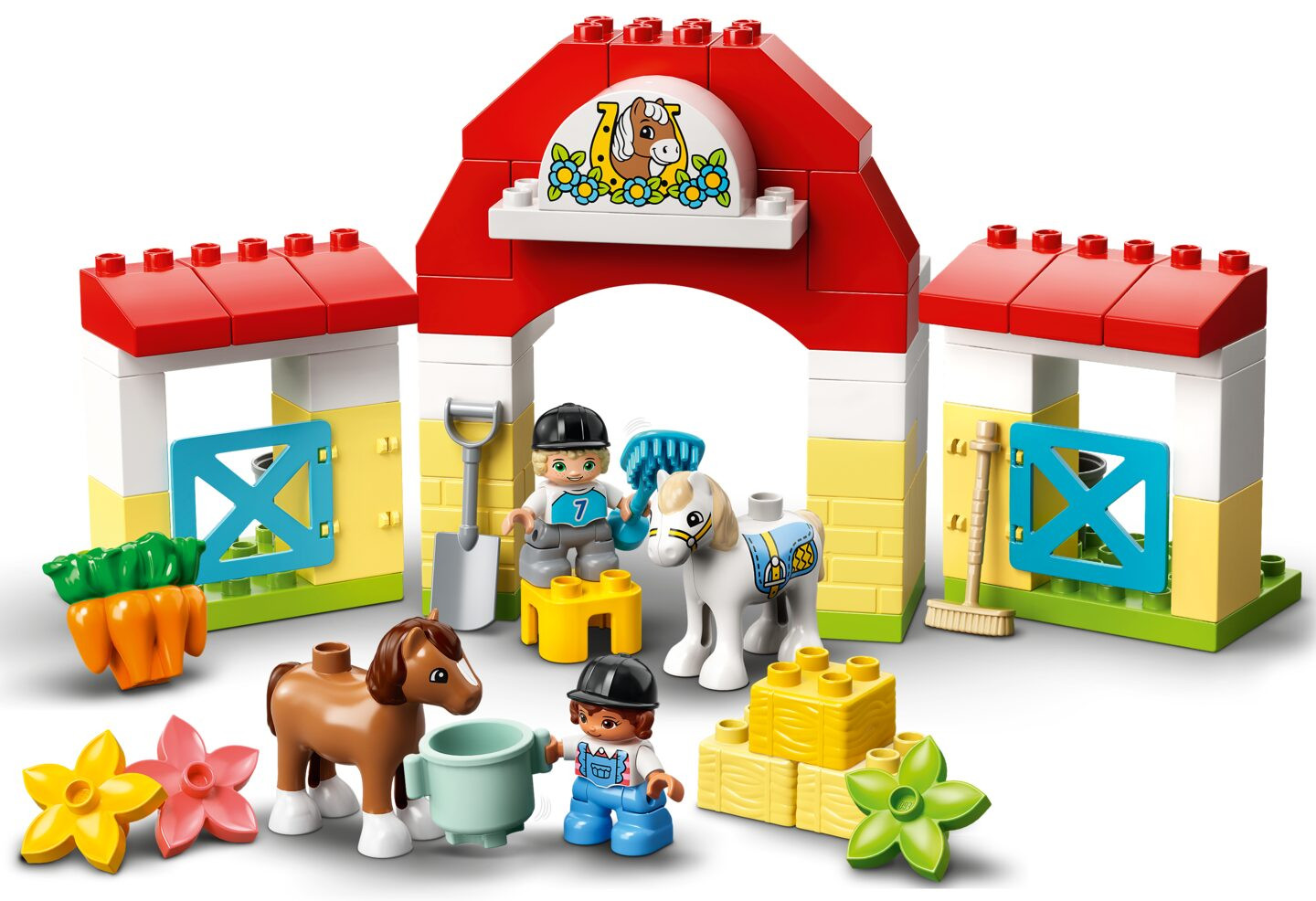 Paardenstal en pony's verzorgen — Afbeelding 1
