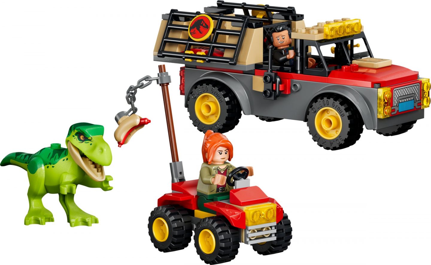 Jonge T. rex transporttruck
