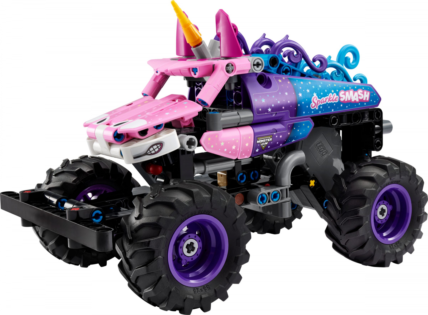 Monster Jam Sparkle Smash pull-back