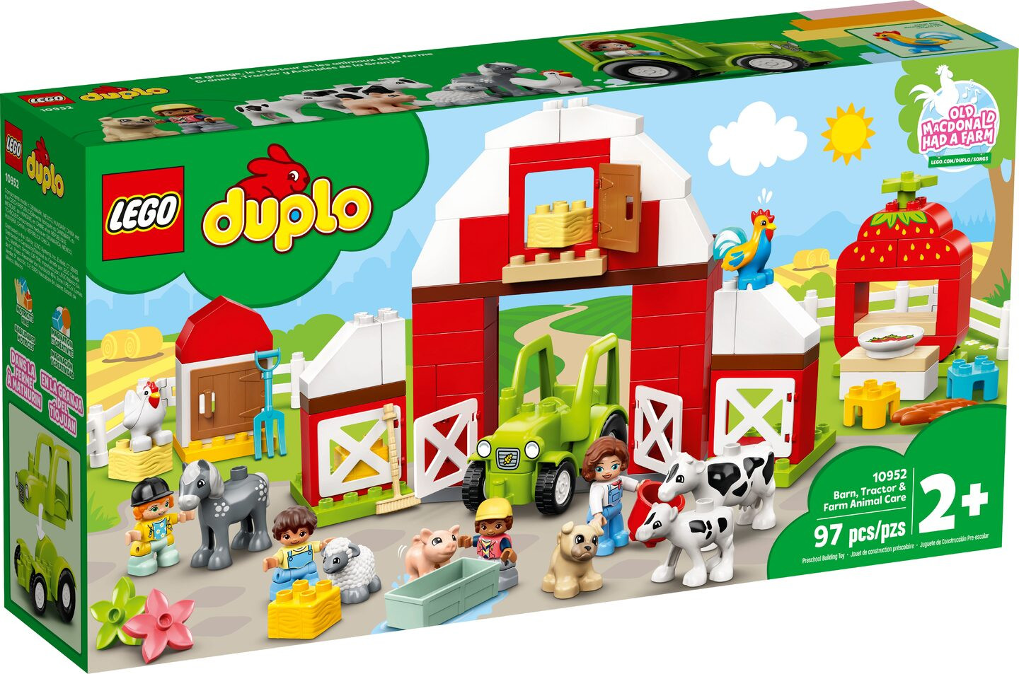 Schuur, tractor & boerderijdieren verzorgen — Afbeelding 2