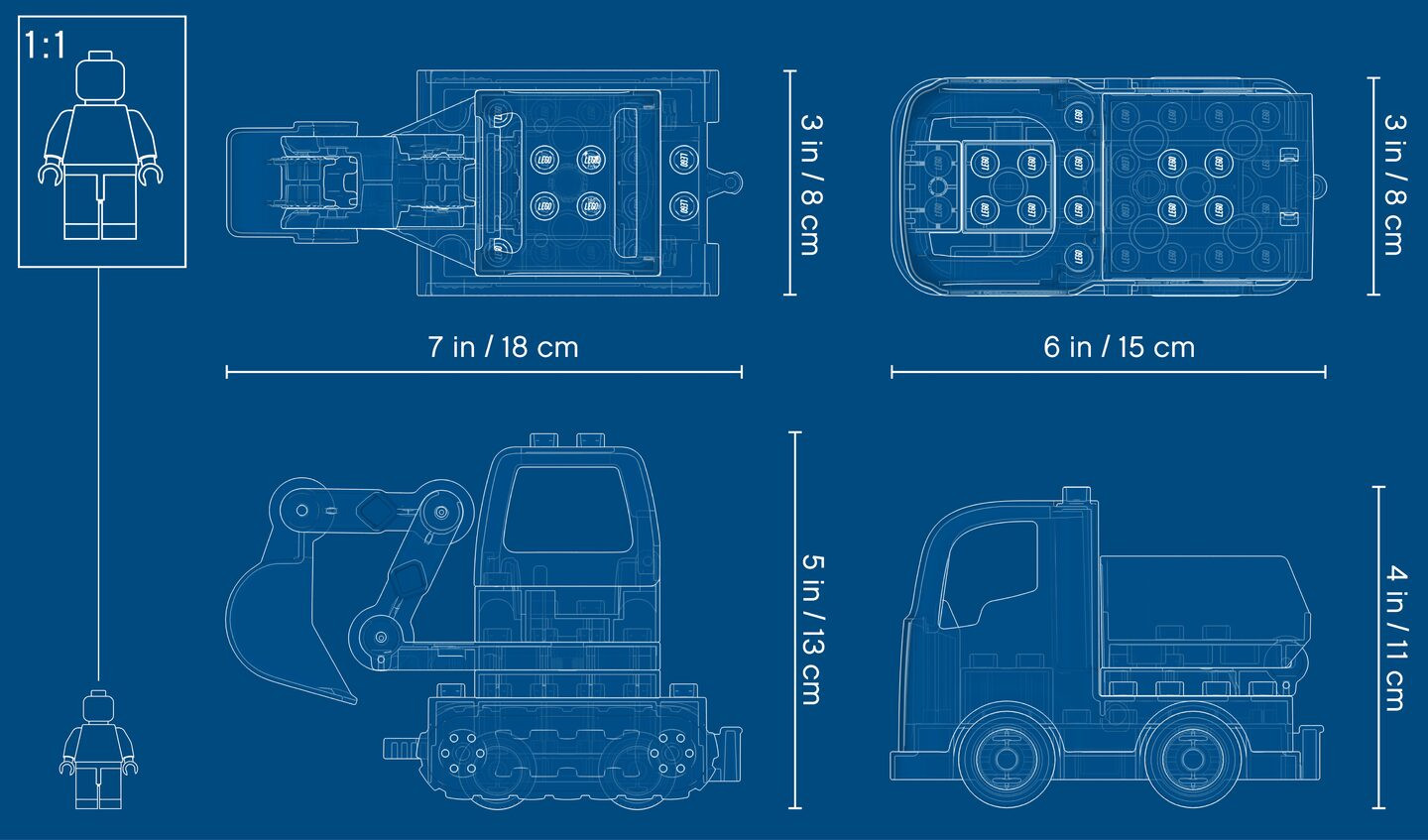 Truck & Graafmachine met rupsbanden — Afbeelding 10