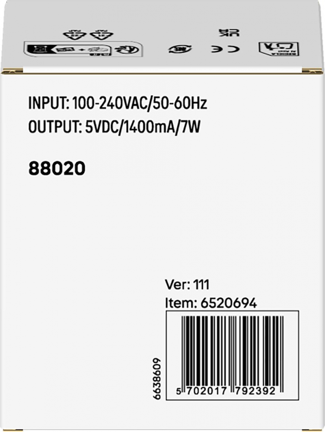 USB stroomadapter