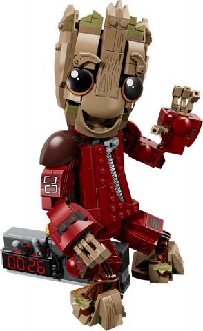 Groot in Ravager jumpsuit